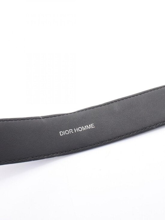 Dior Homme Belt Dot Silver Leather